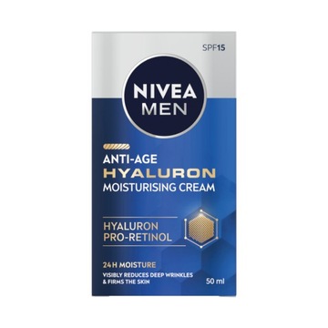 Krem przeciwzmarszczkowy NIVEA MEN Hyaluron 50 ml.