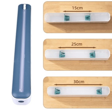 DOZOWNIK KUCHENNY DO FOLII SPOŻYWCZEJ OBCINACZ PODAJNIK FOLII MAGNETYZM