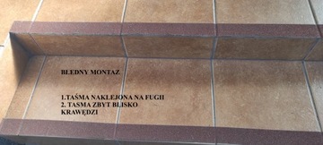 TAŚMA ANTYPOŚLIZGOWA na schody brązowa 50mm 18m wewnętrzna zewnętrzna PL