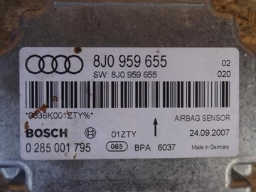 AUDI TTRS TT 8J МОДУЛЬ ДАТЧИКА ПОДУШКИ БЕЗОПАСНОСТИ 8J0959655