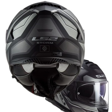 ШЛЕМ LS2 FF800 STORM FASTER MATT TITANIUM BLENDA Одобрение ECE 22.05