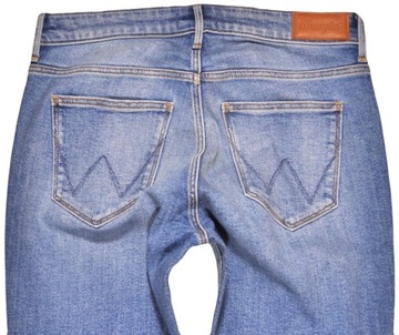 WRANGLER spodnie BLUE jeans SKINNY HIGH _ W30 L32