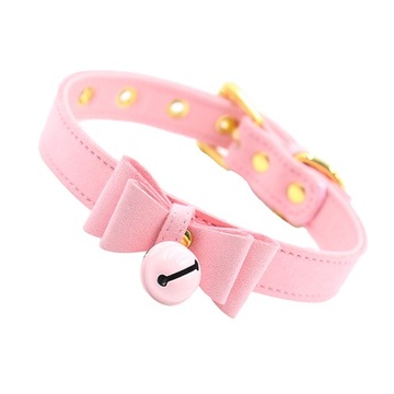 Anime Naszyjniki Bells Wisiorek Goth Choker Różowy