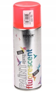 BIODUR EMALIA FLUORESCENCYJNA SPRAY 400ML CZERWONY