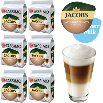 TASSIMO Jacobs Latte Macchiato Classico 6 капсул