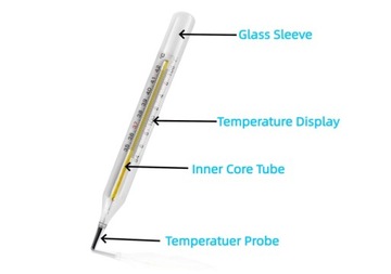 4шт ртутный термометр для взрослых и детей