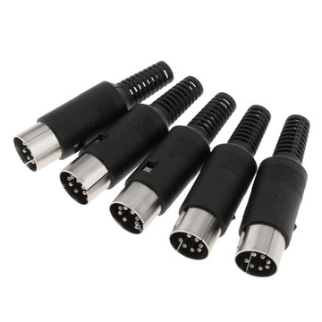 Разъем для клавиатуры DIN-мыши, черный припой, 7 контактов, своими руками