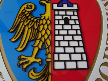 Herb Piast Gliwice na ścianę prezent szyld dla fana klubu dla chłopaka męża