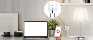 УМНЫЙ ТАЙМЕР WIFI TUYA ВАТМЕТР ПРОГРАММАТОР ВРЕМЕНИ ИНТЕЛЛЕКТУАЛЬНАЯ РОЗЕТКА