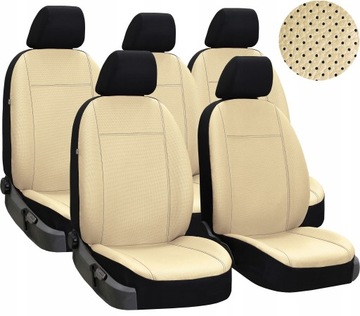 SKÓRA POKROWCE MIAROWE do RENAULT SCENIC 2 5m