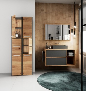 УЗКИЙ ШКАФ ДЛЯ ВАННОЙ 30 УЗКИЙ КНИЖНЫЙ ШКАФ ARTISAN