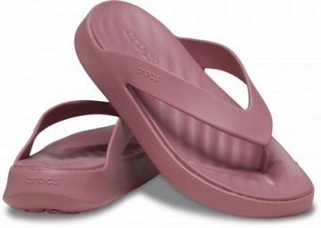 Klapki damskie Crocs Getaway Flip różowe 209589 5PG