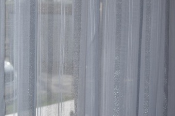 ШТОРА БАТТИСТ, кремовый, МОРОЗ, полоски, УЗОР 533/1