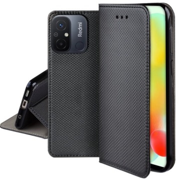ETUI do XIAOMI REDMI 12C SMART MAGNET CASE PORTFEL + SZKŁO