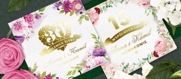 ПОЗОЛОЧЕННЫЕ ПРИГЛАШЕНИЯ НА ЮБИЛЕЮ СВАДЬБЫ -10, 20, 30...