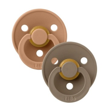 BIBS smoczek 6-18m. 2 pack earth dark Oak