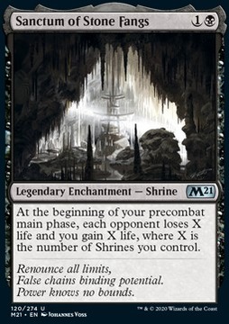 Sanctum of Stone Fangs FOIL - M21