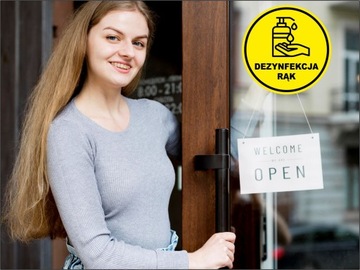 Наклейка ДЕЗИНФЕКТНАЯ ДЕЗИНФЕКЦИЯ РУК OHS 30см