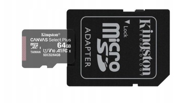 КАРТА ПАМЯТИ KINGSTON 64 ГБ MICRO SD КЛАСС 10 UHS 100 МБ/с
