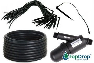 НАБОР ШЛАНГОВ КАПЕЛЬНАЯ ЛИНИЯ ФИЛЬТР КАПЕЛЬНАЯ ДЛЯ ПОЛИВАНИЯ ОВОЩЕЙ 100 ЭМИТЕР