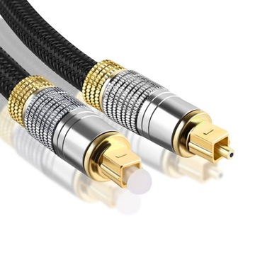 Оптический кабель Toslink BLUE RAY, 6 мм, 3 м