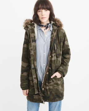 Abercrombie&Fitch kurtka 38 M camo parka moro 1050 zł !\