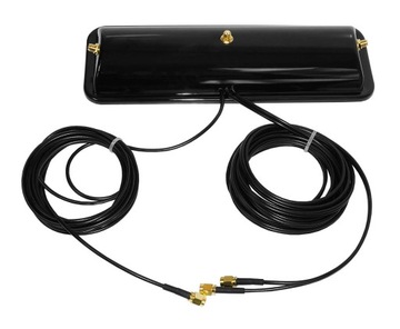 Podstawka antenowa 3x gniazdo RP-SMA router CZARNA
