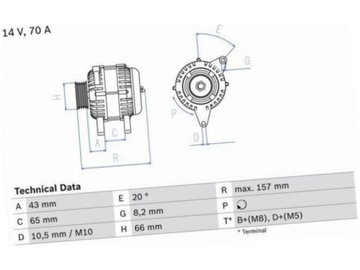 ALTERNÁTOR BOSCH 0 986 038 740