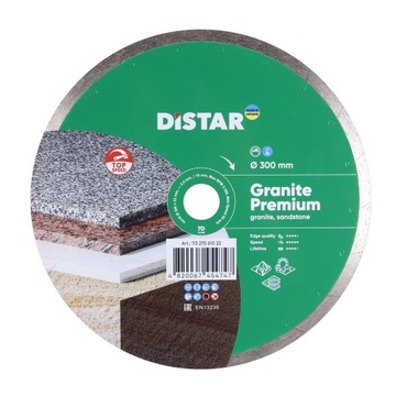 TARCZA DIAMENTOWA DISTAR 300x2,4x10x32 Granit Prem