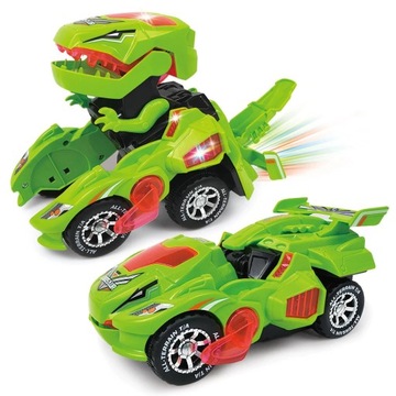 DINOZAUR ZMIENIA SIĘ W AUTO ŚWIECI GRA 2W1