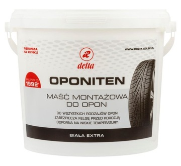 PASTA MAŚĆ MONTAŻOWA DO OPON DELTA BIAŁA - 5kg