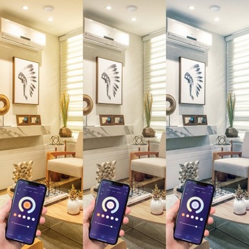 Светодиодная лампа GU10 5 Вт=40 Вт 470 лм RGB CCT 120° с регулируемой яркостью WIFI TUYA SMART LIFE