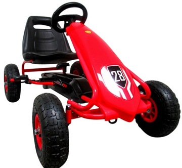 GOKART G4r NA PEDAŁA POMPOWANE KOŁA HAMULEC RĘCZNY