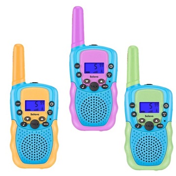 НАБОР ИЗ 3 ДЕТСКИХ КОММУНИКАРОВ С ФОНАРИКОМ И ЖК-ДИСПЛЕЕМ