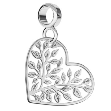 CHARMS ZAWIESZKA SERCE DRZEWO ŻYCIA srebro 925