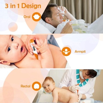 Цифровой термометр ADORIC для детей и взрослых.