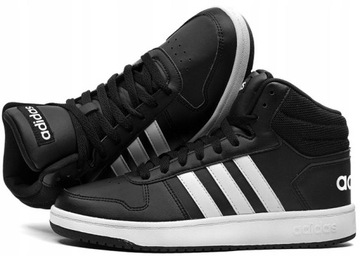 Buty Adidas HOOPS 2.0 MID Męskie Wysokie Czarne