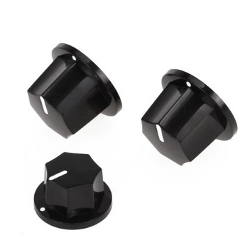 3 PCS Black vintage Volume skirted Knobs