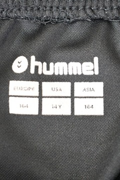 HUMMEL markowe MŁODZIEŻOWE SPODNIE DRESOWE logo LAMPAS - 164 CM