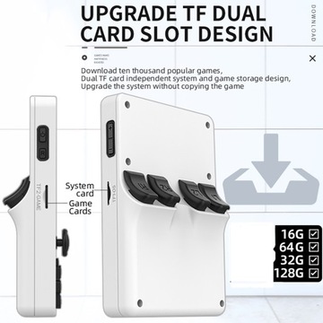 Портативная игровая консоль RGB20S в стиле ретро, ​​синяя 16, 32 ГБ