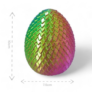 Кристальный мини дракон + яйцо, длина 30 см, шарнирная фигурка