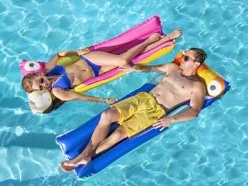 Надувной матрас Bestway фламинго розовый 183см 44021