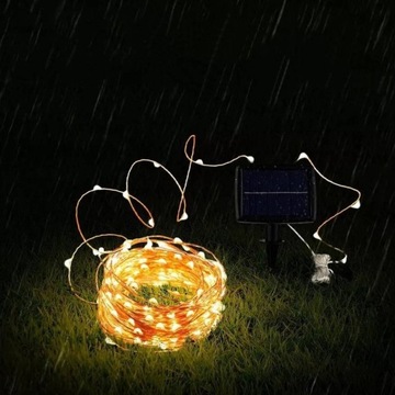 Солнечные садовые фонари - микролампы 12м 100LED