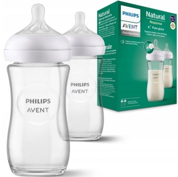 AVENT Szklane butelki Natural Response 2x 240ml