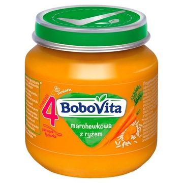BoboVita Marchewkowa z ryżem po 4 miesiącu 125 g