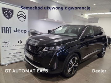 Peugeot 5008 II Crossover Facelifting 1.2 PureTech 130KM 2022 Peugeot 5008 1.2 PureTech GT EAT8 7os. Gwrancja Dealer 1.2 Benzyna 130KM