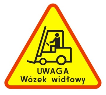 Znak Uwaga Wózki Widłowe Wózek Widłowy 750 typ 1
