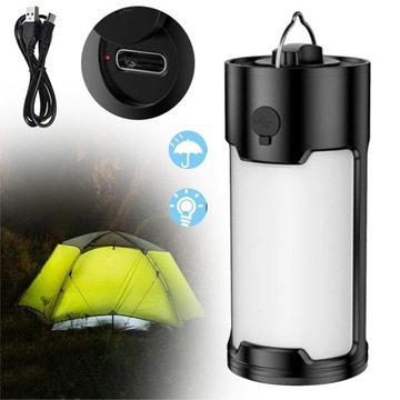 LAMPA KEMPINGOWA, LAMPA KEMPINGOWA LED LAMPY KEMPINGOWE USB LATARKA RĘCZNA