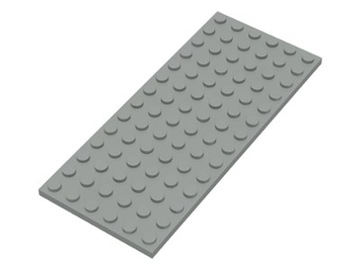 LEGO Płytka - plate 6x14 (3456) jasno szara (old)