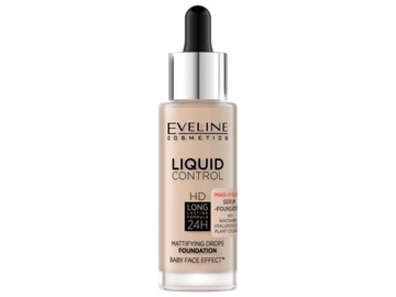 EVELINE Liquid Control HD Podkład do twarzy 010 Light Beige 32 ml